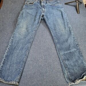Vintage 1982 Levis 505 0217 Mens 36x30 Blue Denim Straight Leg Jeans Made in USA